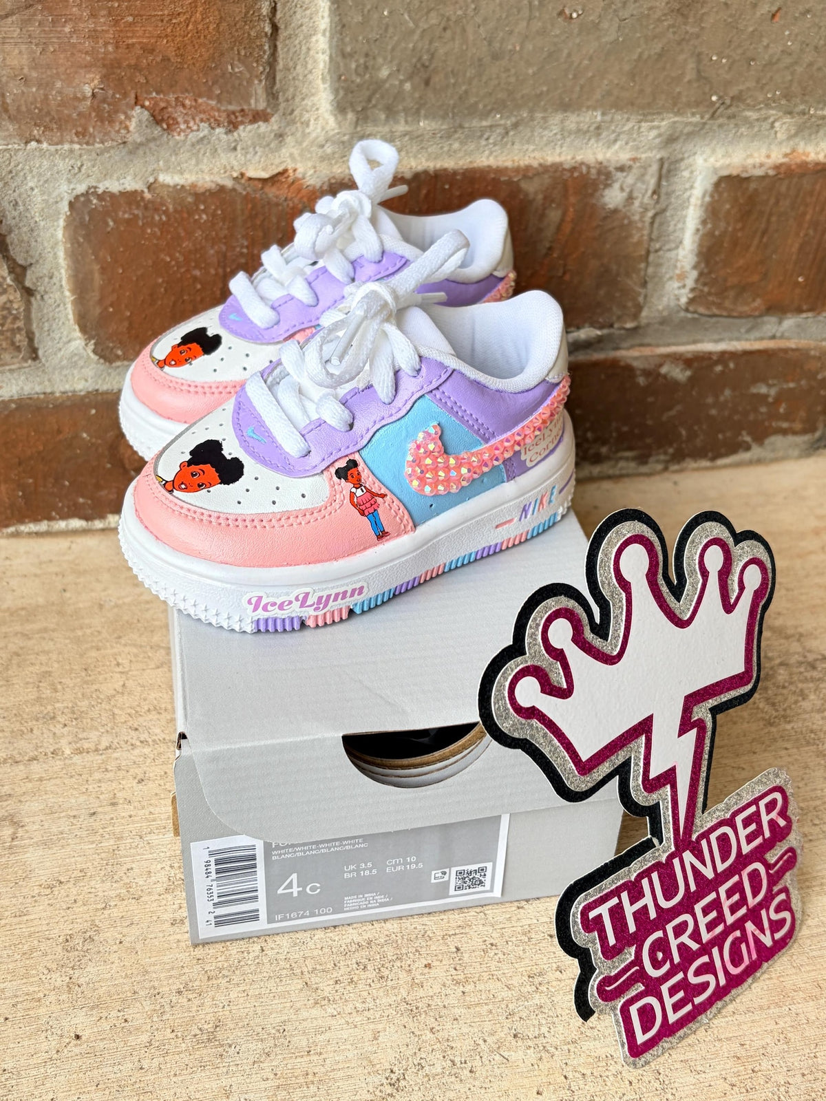 Custom Kids Air Force One Sneakers, Personalized Kids Shoes, Custom Nike Shoes