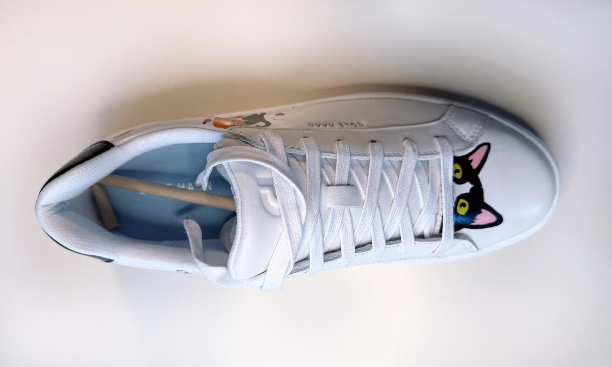 Custom Hand-Painted Cat Sneakers | Personalized Pet Air Force 1 (Made to Order)
