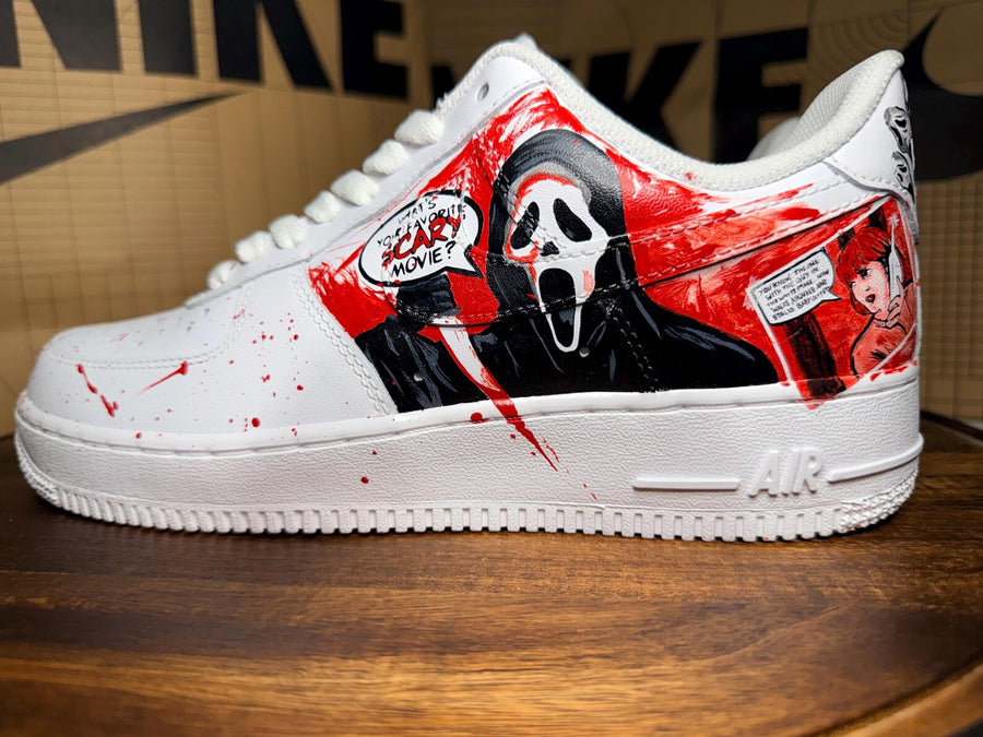 Custom Scream Nike Air Force 1s