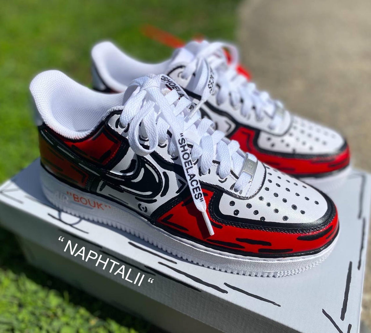 CARTOON Air Force 1 Custom • Handpainted and Personalized