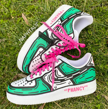 CARTOON Air Force 1 Custom • Handpainted and Personalized