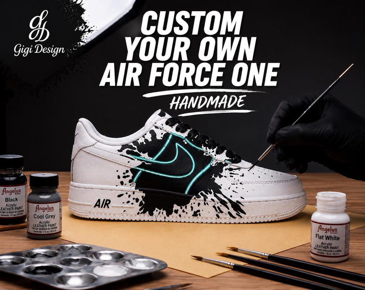 Custom Air Force 1 Sneaker Red Glitter Full Design cherry red