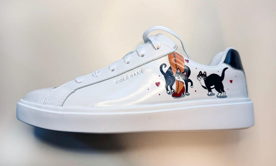 Custom Hand-Painted Cat Sneakers | Personalized Pet Air Force 1 (Made to Order)
