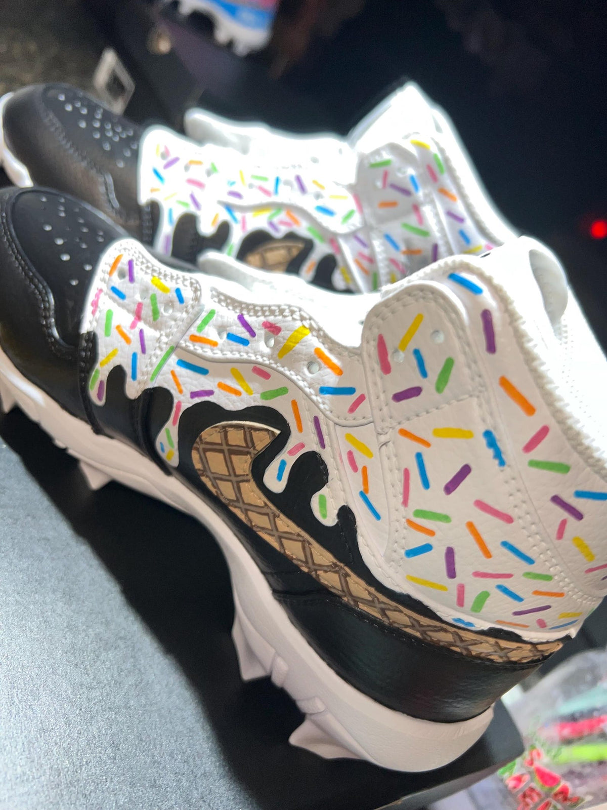 Customizable Hand Painted YOUTH Baseball Cleats