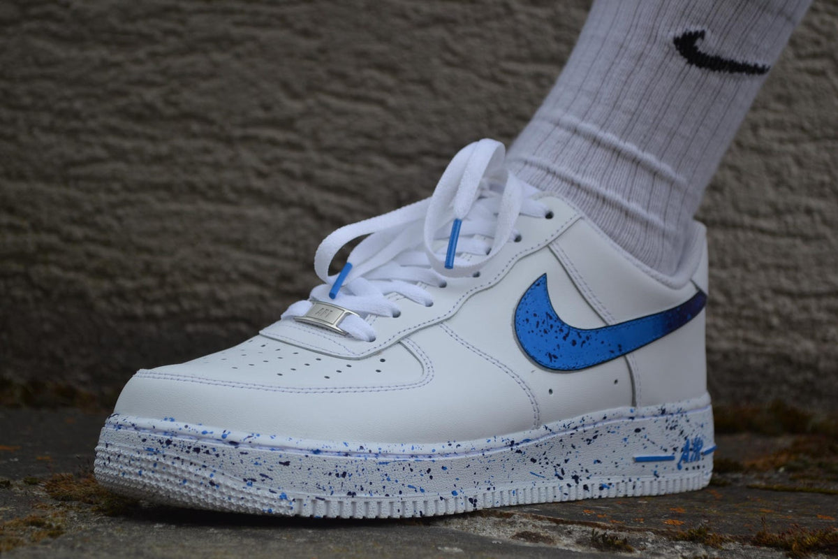Custom Nike Air Force 1 | Abstract Splatter | Hand Painted Minimalist Sneakers | Gift for Her & Him