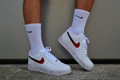 Custom Nike Air Force 1 | Abstract Splatter | Hand Painted Minimalist Sneakers | Gift for Her & Him