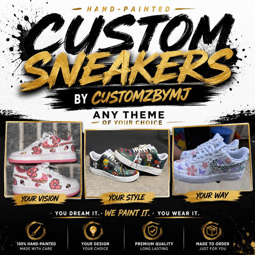 Custom Hand-Painted Air Force 1 Sneakers | Any Theme, Colors (Made to Order)