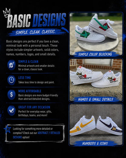 Custom Hand-Painted Air Force 1 Sneakers | Any Theme, Colors (Made to Order)