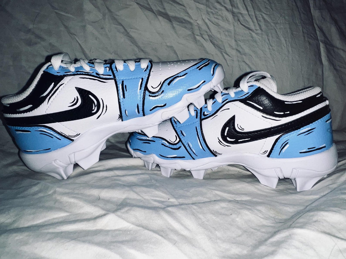 Customizable Hand Painted YOUTH Baseball Cleats