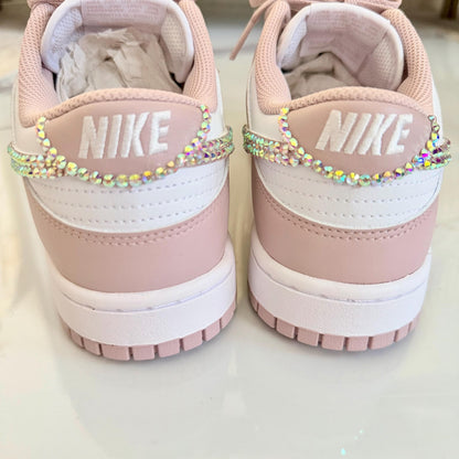 Custom Rhinestone Nike Dunks | Sparkle Swoosh Sneakers (Handmade)