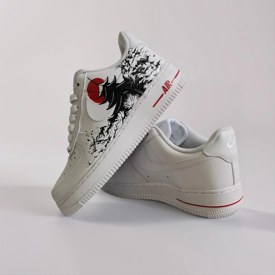 Custom Painted Sneakers | Japan Hand-Painted Design | Exclusive Japanese Art & Culture Custom | Unique Gift for Collectors