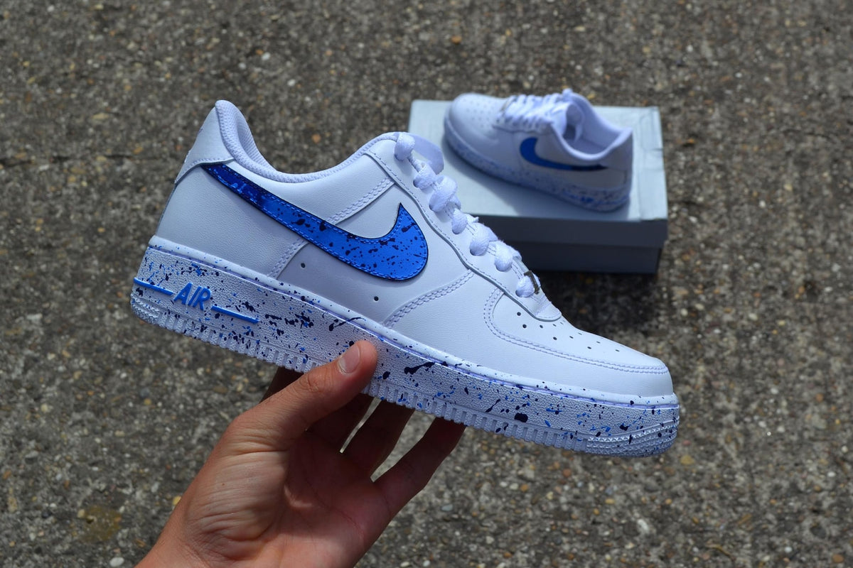 Custom Nike Air Force 1 | Abstract Splatter | Hand Painted Minimalist Sneakers | Gift for Her & Him