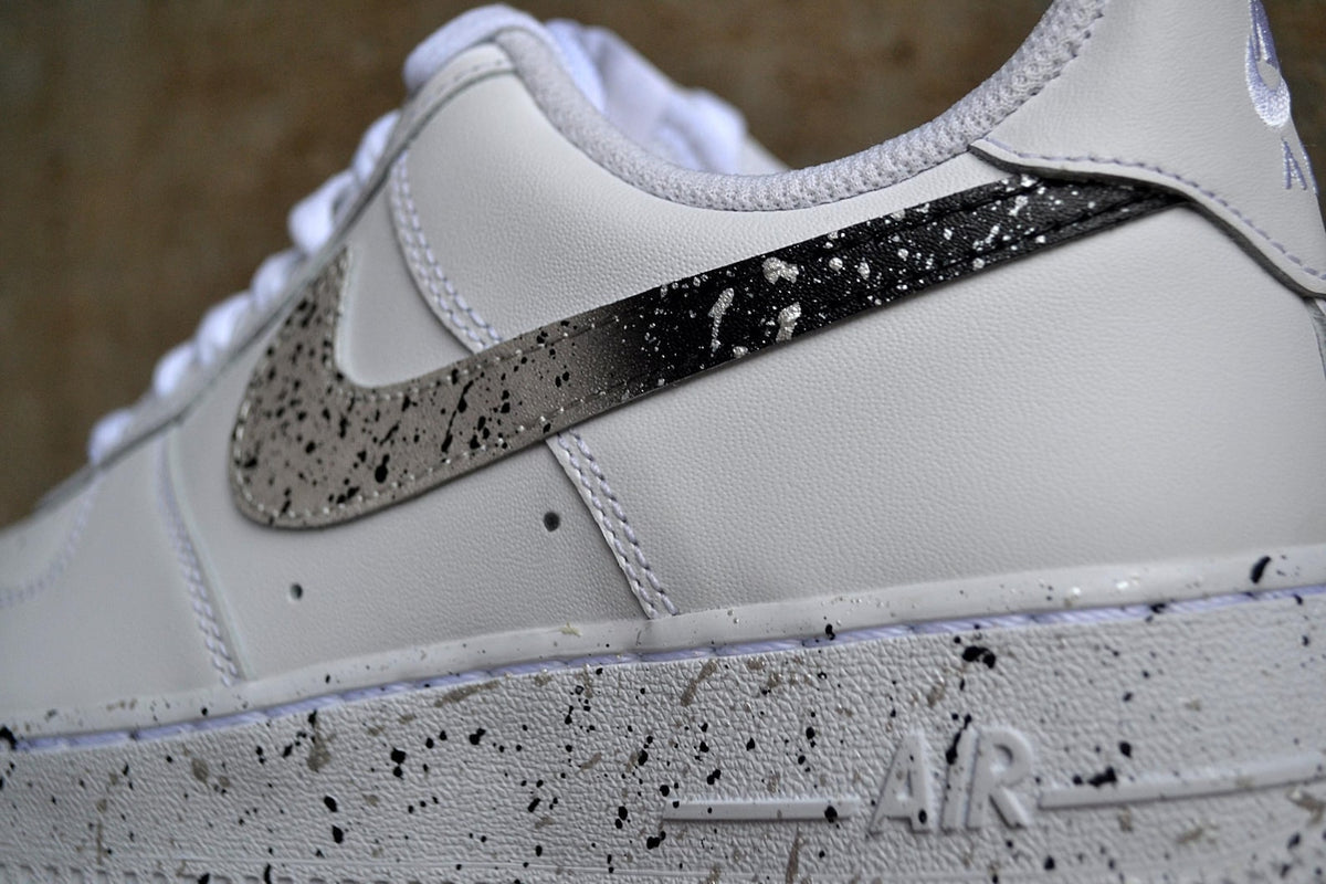 Custom Nike Air Force 1 | Abstract Splatter | Hand Painted Minimalist Sneakers | Gift for Her & Him