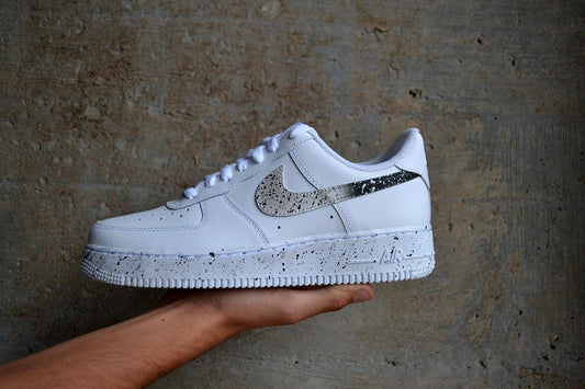 Custom Nike Air Force 1 | Abstract Splatter | Hand Painted Minimalist Sneakers | Gift for Her & Him