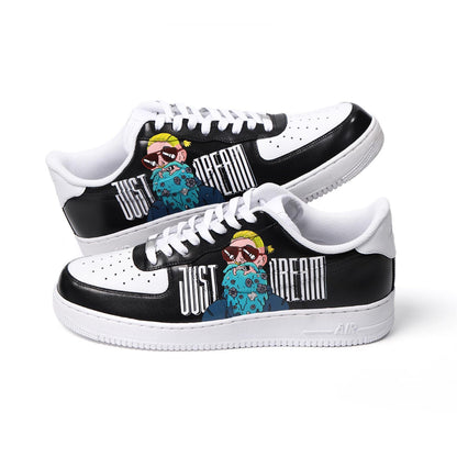 Hand-Painted Custom Sneakers, Inspirational Art Shoes, One-of-a-Kind Design