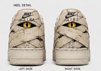 Custom Mummy Sneakers | Hand Painted Halloween Shoes | Horror Air Force 1