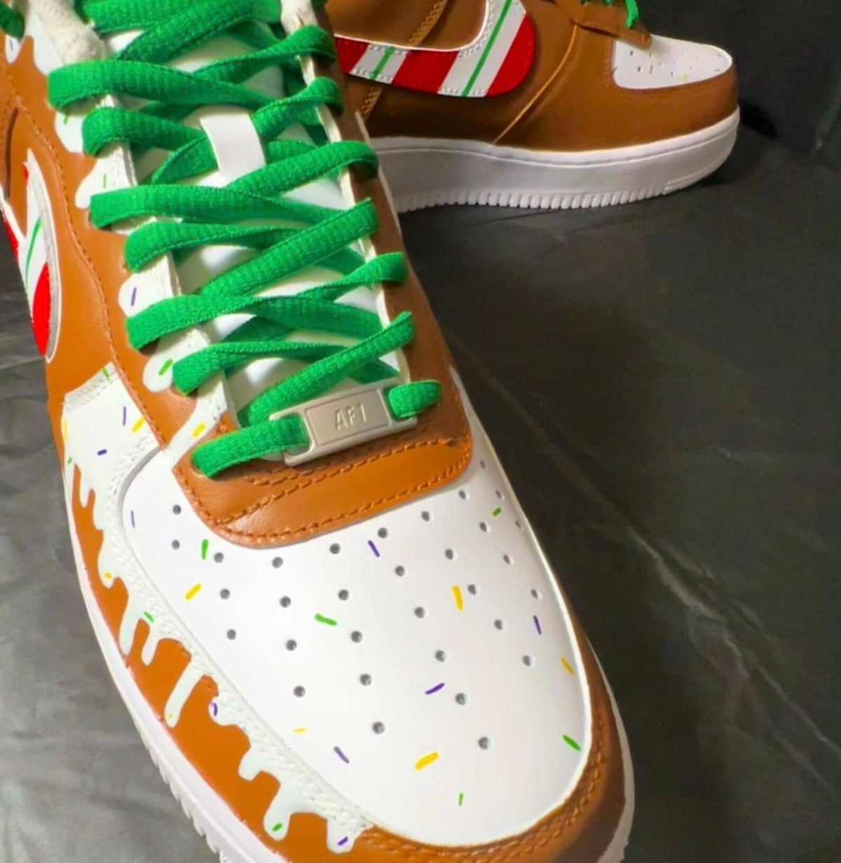 Holiday Custom Shoe: Gingerbread/Christmas