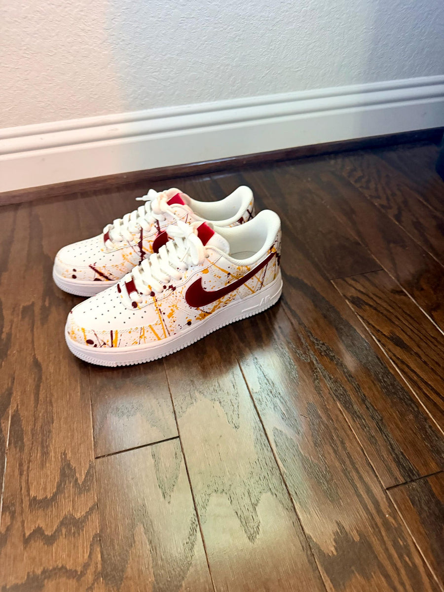 Paint Splatter Custom Hand-Painted Sneakers – Made to Order