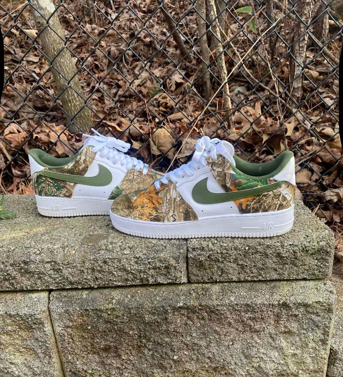 Woodland Camo Custom Sneakers | Hand-Painted & Wrapped | Made to Order