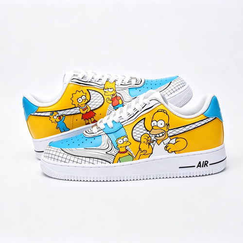 Custom Air Force 1 Shoes, Hand Painted Cartoon Sneakers, Family Inspired Custom Shoes, Personalized Gift, Retro Streetwear