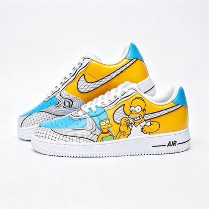 Custom Air Force 1 Shoes, Hand Painted Cartoon Sneakers, Family Inspired Custom Shoes, Personalized Gift, Retro Streetwear