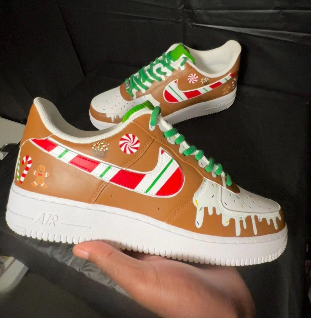 Holiday Custom Shoe: Gingerbread/Christmas