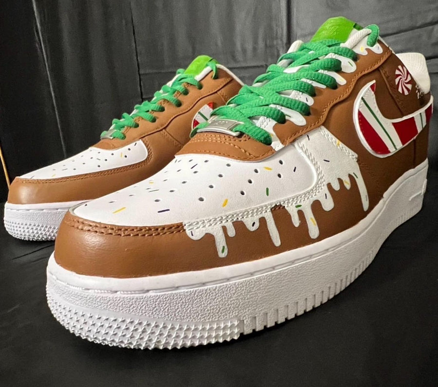 Holiday Custom Shoe: Gingerbread/Christmas