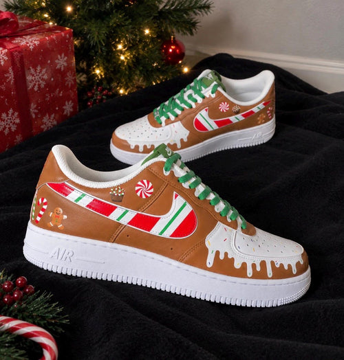Holiday Custom Shoe: Gingerbread/Christmas