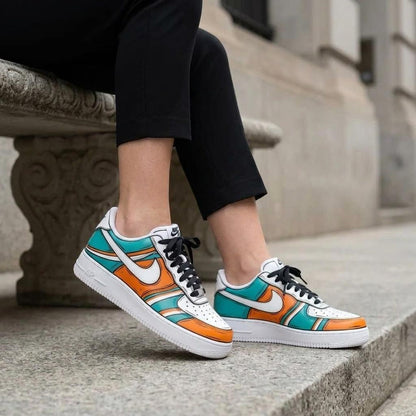 Custom Painted Shoes, Comic Art AF1 Kicks, Handcrafted Sports Sneakers
