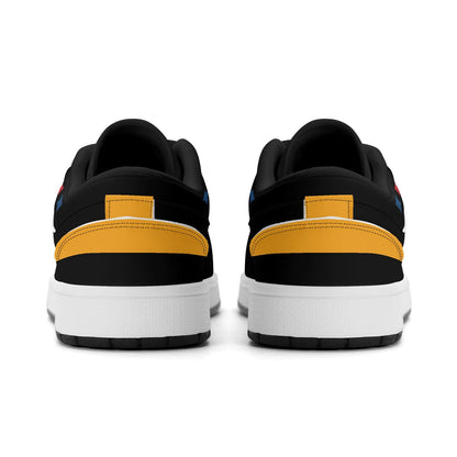 Pittsburgh Football Shoes, Black Gold Fan Sneakers for Men and Women, Steel City Game Day Kicks, Pennsylvania Football Gift, Fan Sneakers