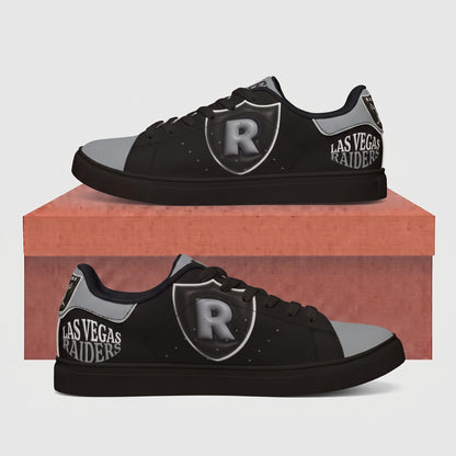 Las Vegas Raiders Custom Low Top Sneakers, Football Game Day Shoes, Sports Fan Gift For Him, Personalized Team Kicks, Fan Shoes