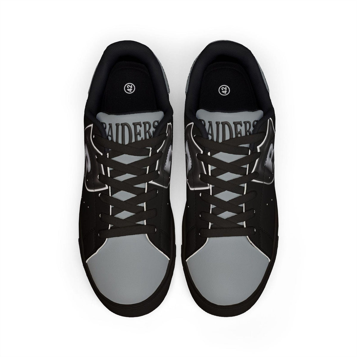 Las Vegas Raiders Custom Low Top Sneakers, Football Game Day Shoes, Sports Fan Gift For Him, Personalized Team Kicks, Fan Shoes