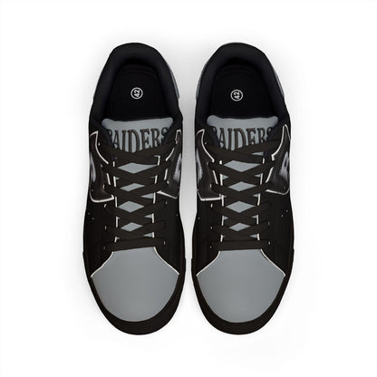 Las Vegas Raiders Custom Low Top Sneakers, Football Game Day Shoes, Sports Fan Gift For Him, Personalized Team Kicks, Fan Shoes