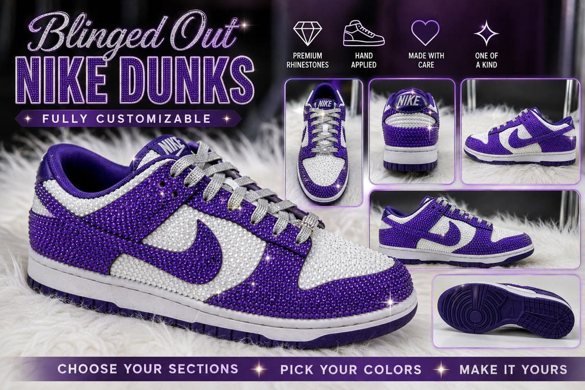 Custom Rhinestone Sneakers