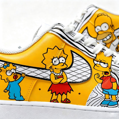 Custom Air Force 1 Shoes, Hand Painted Cartoon Sneakers, Family Inspired Custom Shoes, Personalized Gift, Retro Streetwear