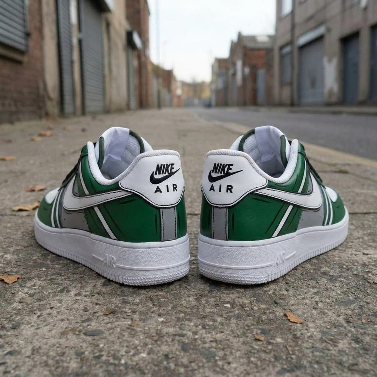 Comic Style Custom AF1, Hand Painted Cel Shading Sneakers, Streetwear Shoes