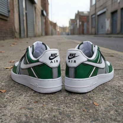 Comic Style Custom AF1, Hand Painted Cel Shading Sneakers, Streetwear Shoes