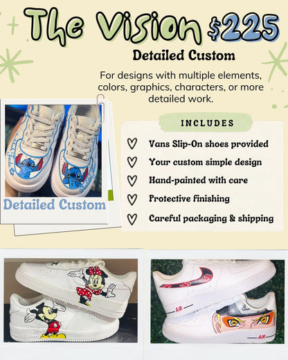 Custom Hand-Painted Air Force 1s | Personalized Nike Shoes | Custom Sneakers | Called to Create