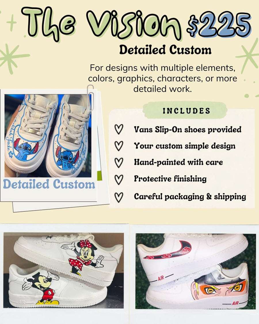 Custom Hand-Painted Air Force 1s | Personalized Nike Shoes | Custom Sneakers | Called to Create