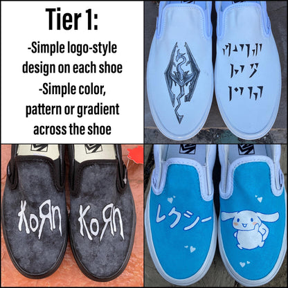 Custom Painted Vans // Completely Customizable Handpainted Shoes / Slip-Ons / Sneakers / Christmas gift for him her *READ DESCRIPTION*