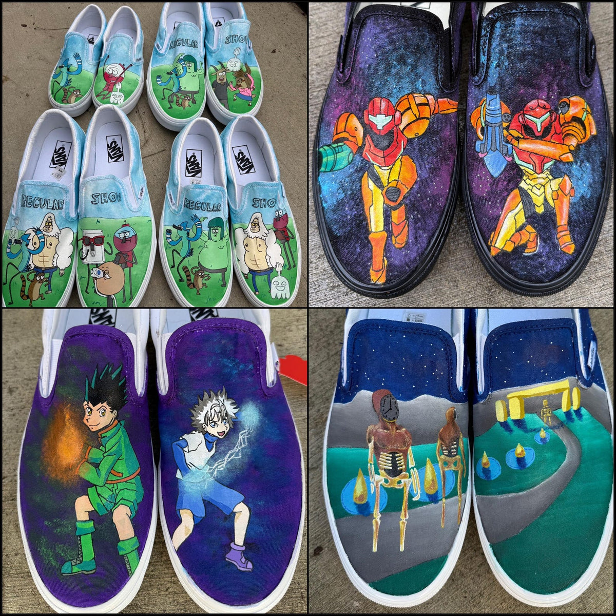 Custom Painted Vans // Completely Customizable Handpainted Shoes / Slip-Ons / Sneakers / Christmas gift for him her *READ DESCRIPTION*