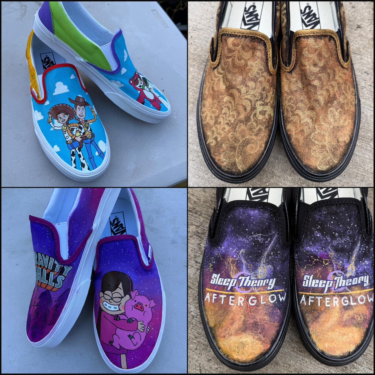 Custom Painted Vans // Completely Customizable Handpainted Shoes / Slip-Ons / Sneakers / Christmas gift for him her *READ DESCRIPTION*