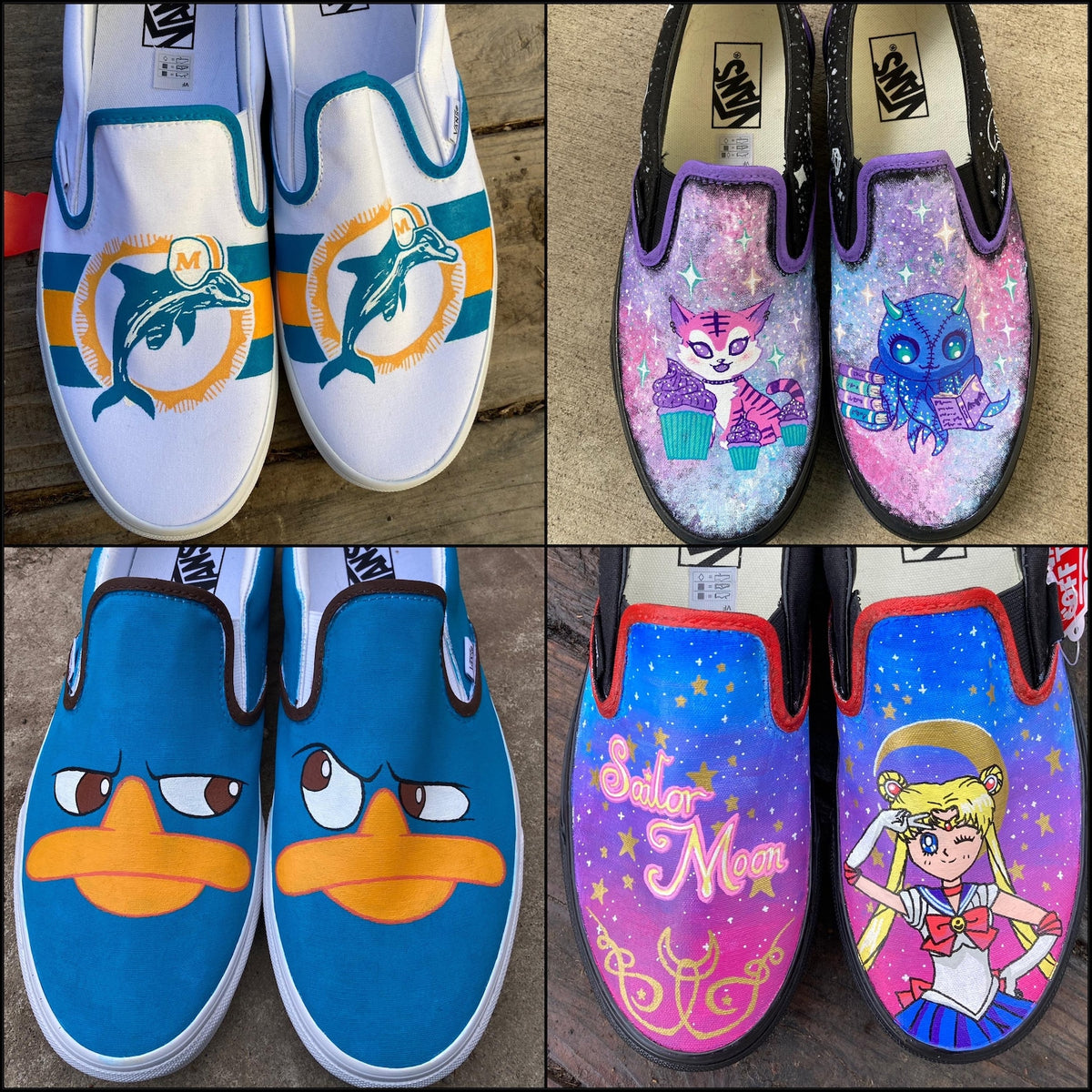 Custom Painted Vans // Completely Customizable Handpainted Shoes / Slip-Ons / Sneakers / Christmas gift for him her *READ DESCRIPTION*