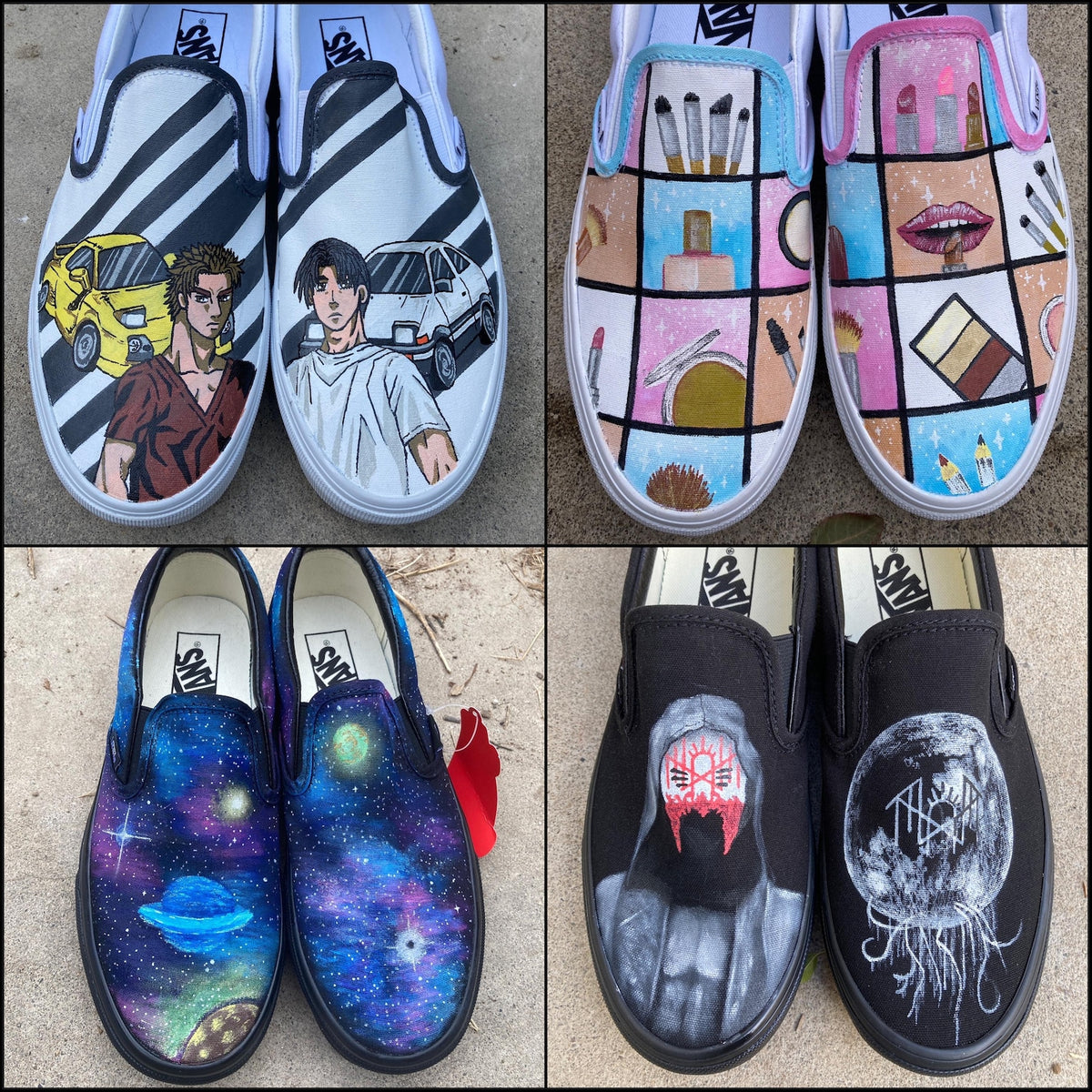 Custom Painted Vans // Completely Customizable Handpainted Shoes / Slip-Ons / Sneakers / Christmas gift for him her *READ DESCRIPTION*
