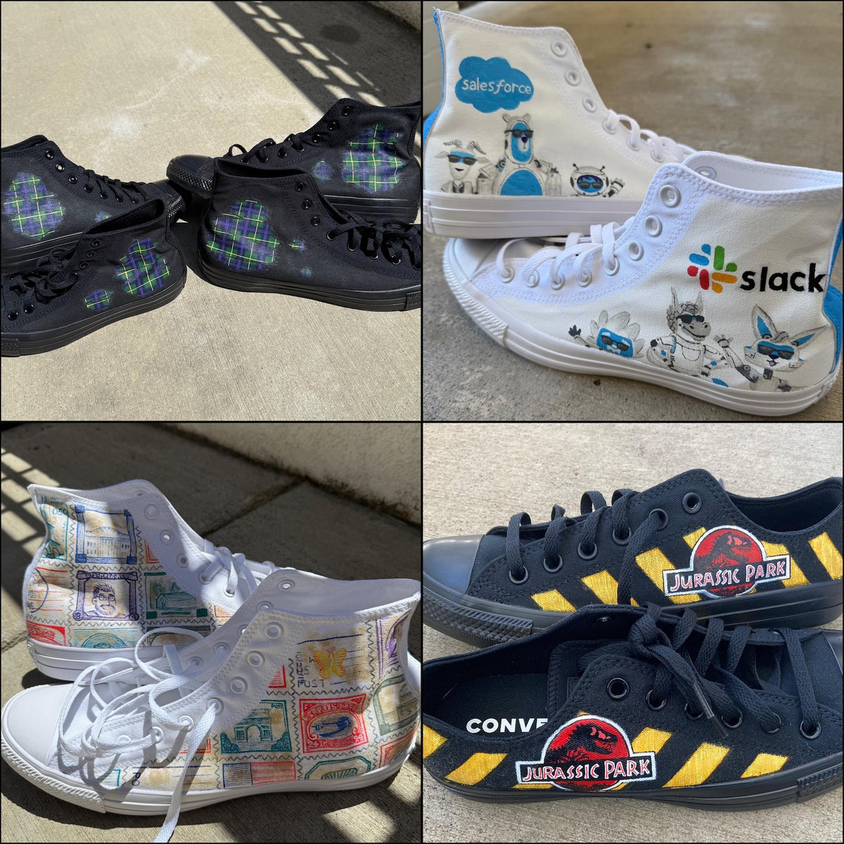 Custom Painted Converse // Completely Customizable Handpainted Shoes / Hi-tops / birthday Christmas gift for him her *READ DESCRIPTION*