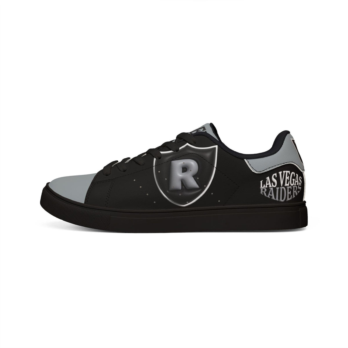 Las Vegas Raiders Custom Low Top Sneakers, Football Game Day Shoes, Sports Fan Gift For Him, Personalized Team Kicks, Fan Shoes