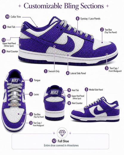 Custom Rhinestone Sneakers