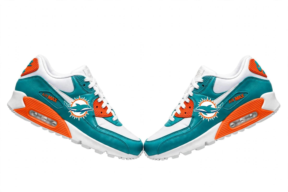 Hand Painted Football Inspired Sneakers | Personalized Game Day Shoes | Hand-Painted Sneakers | White Leather Low-Top