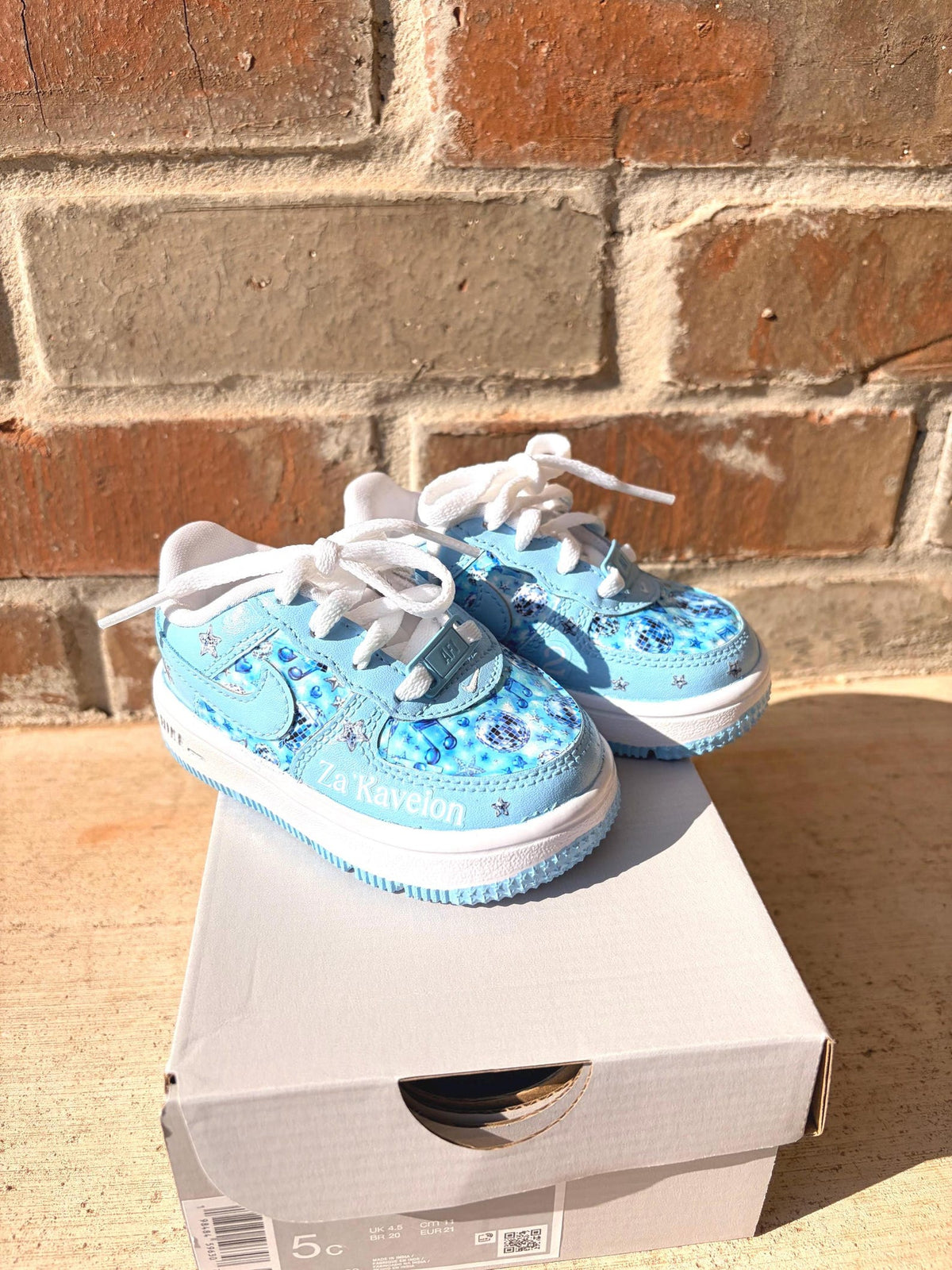 Custom Kids Air Force One Sneakers, Personalized Kids Shoes, Custom Nike Shoes