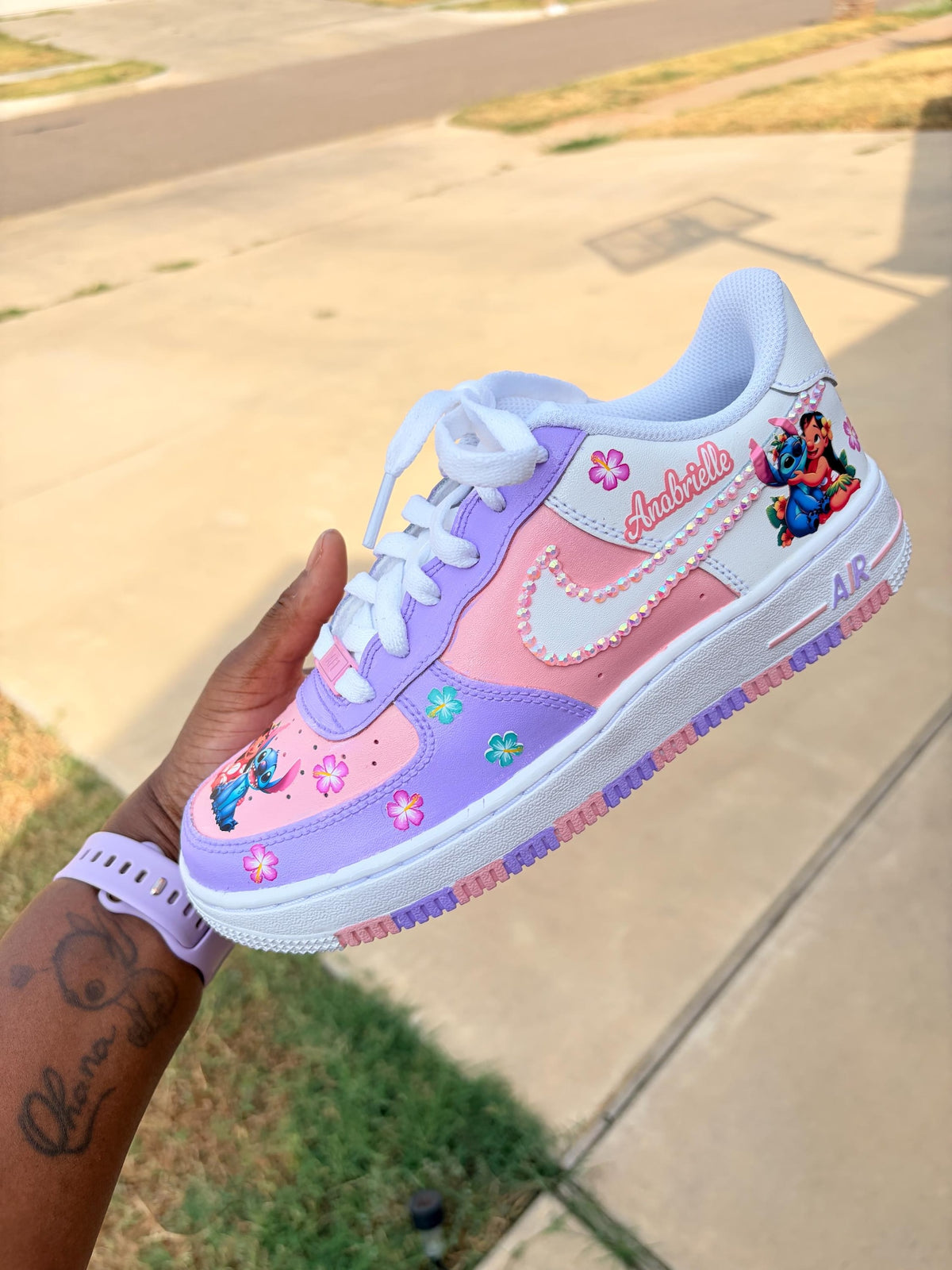 Custom Kids Air Force One Sneakers, Personalized Kids Shoes, Custom Nike Shoes